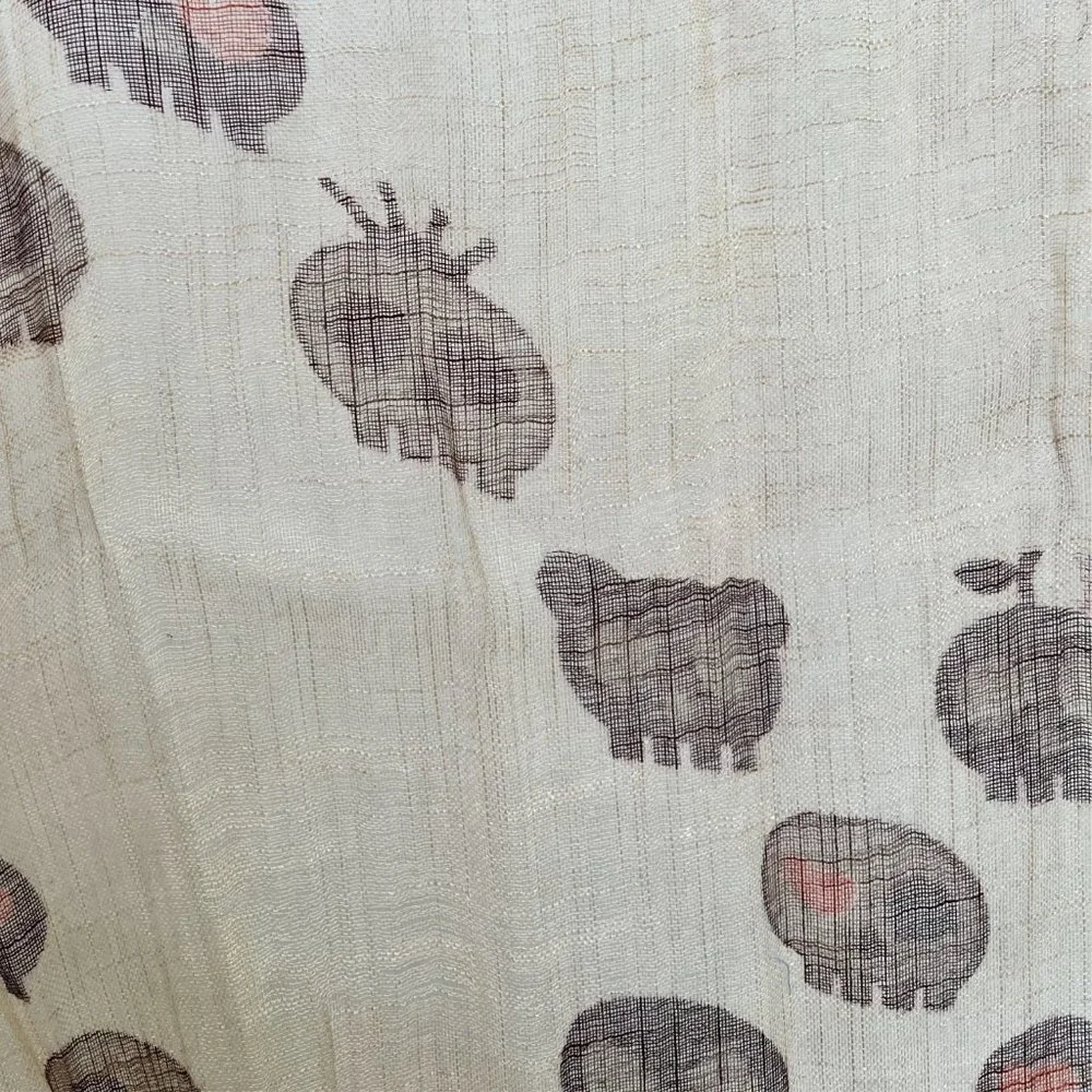 100% Linen Skull Scarf - Picture 9 of 10